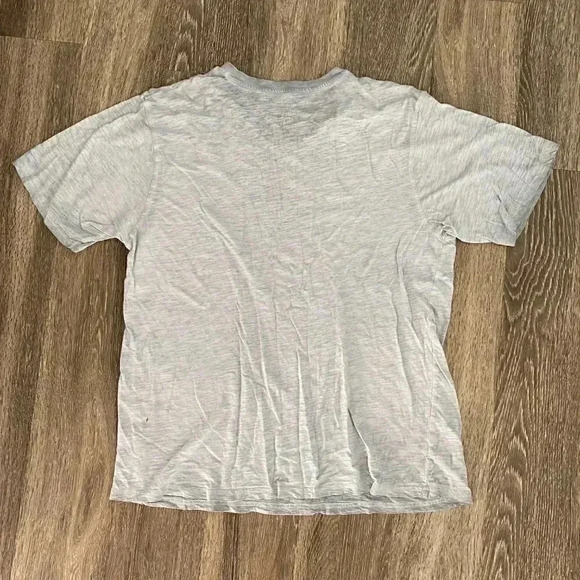 Mens Grey V-Neck Tee - 2XL - Picture 8 of 11